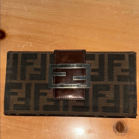 Fendi Handbags - Fendi Brown and Black Wallet
